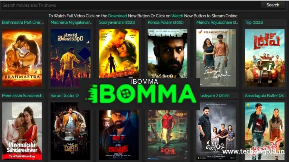 iBOMMA 2022 Latest Telugu, Bollywood, Tamil, Hollywood Movies HD Free