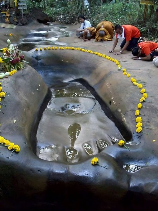 Hanuman ji`s Giant Footprints in Thailand.