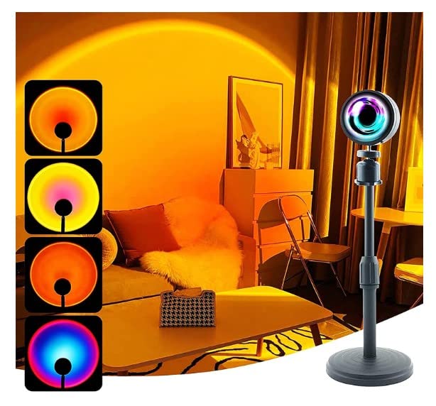 4 Colors Sunset Projection Lamp LED Night Lights