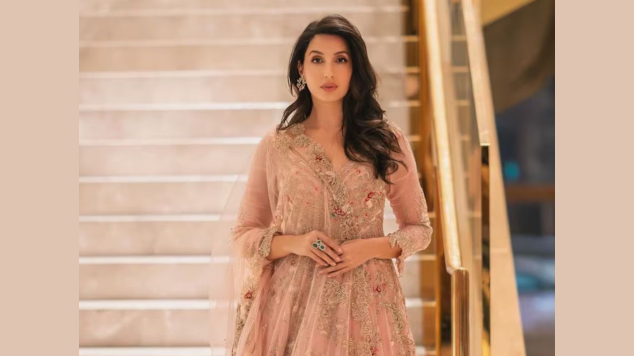 Nora Fatehi's Pink Anarkali Suit: A Festive Fashion Inspiration